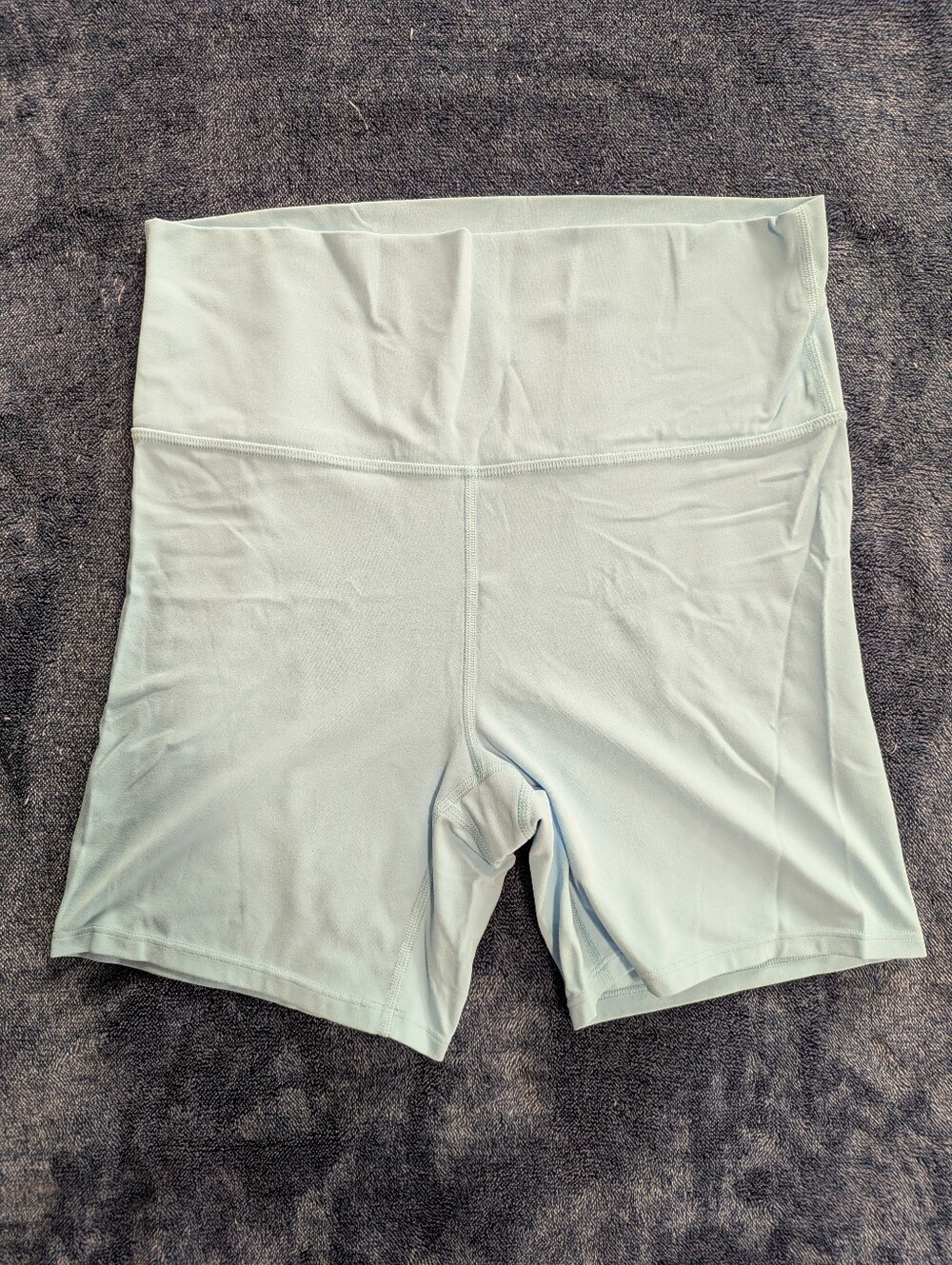 Light Blue High-Rise Bike Shorts